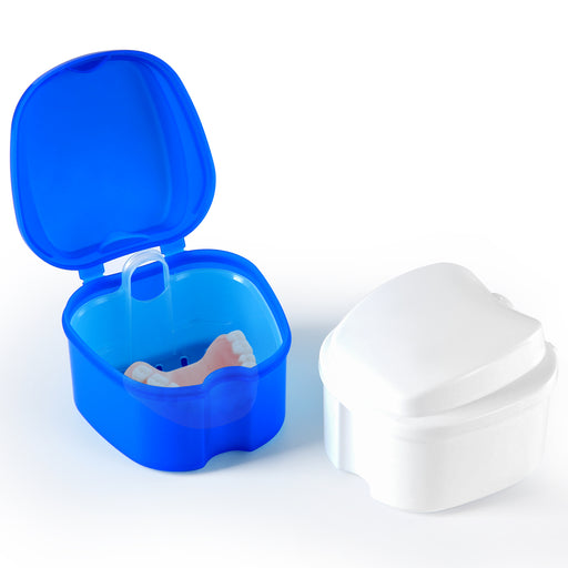 JMU Apple Shape Denture Box with Strainer 2Pcs/Pack - JMU DENTAL INC