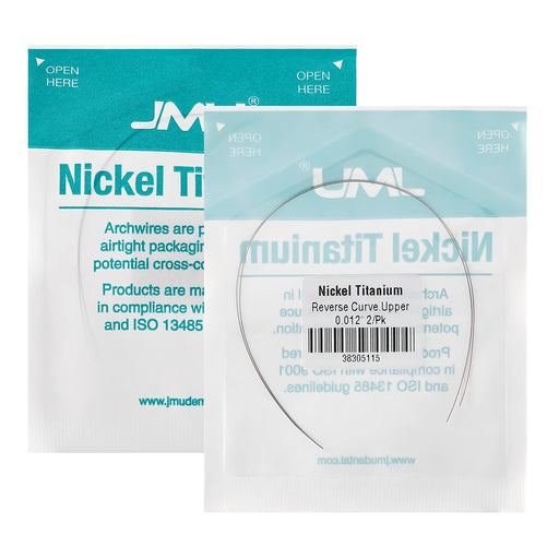 JMU Nickel Titanium Archwire Reverse Curve Round 2/Pk - JMU DENTAL INC