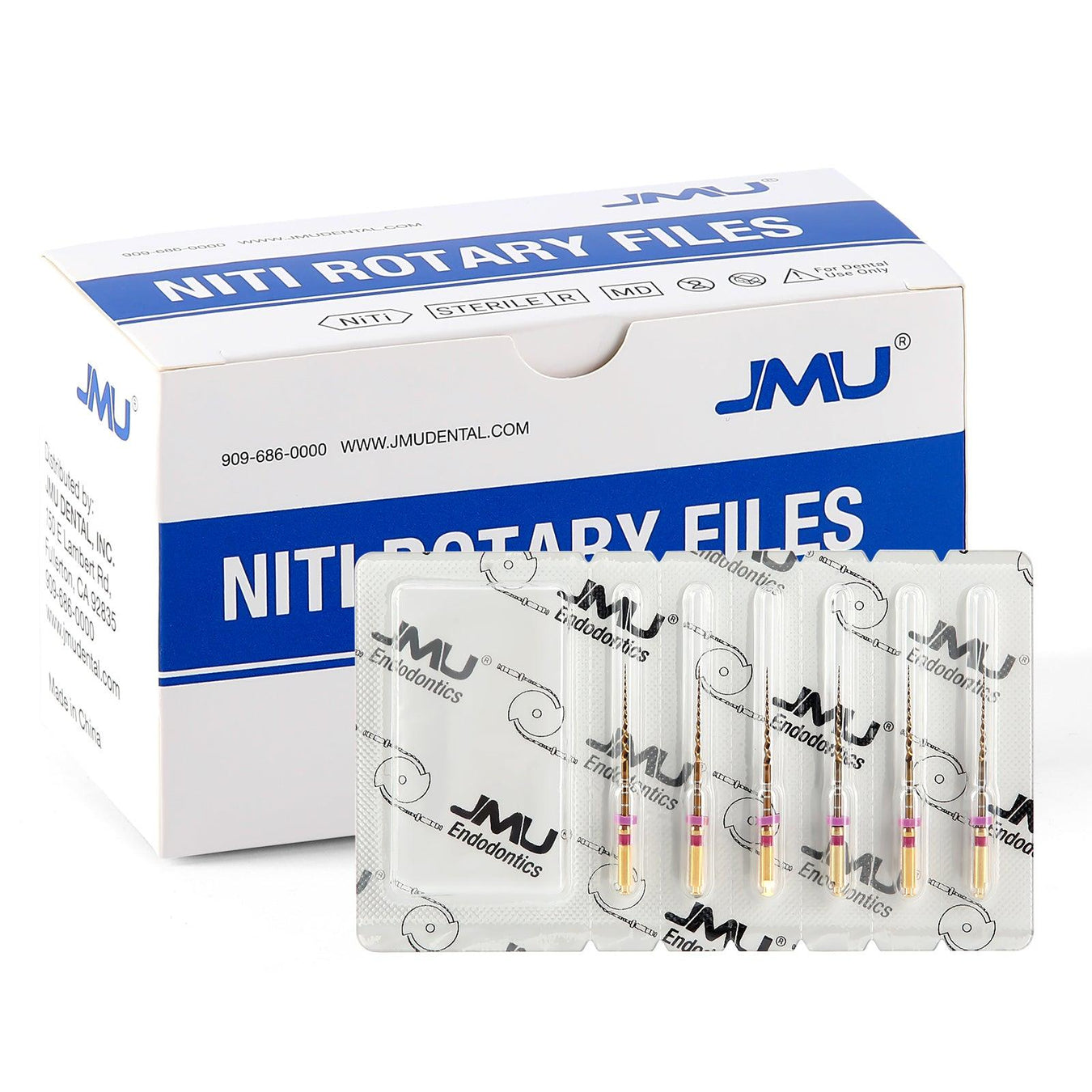 JMU NITI ROTARY FILES, PT-G SUPER FILES #D-SUPER FILES (GOLD) - JMU Dental