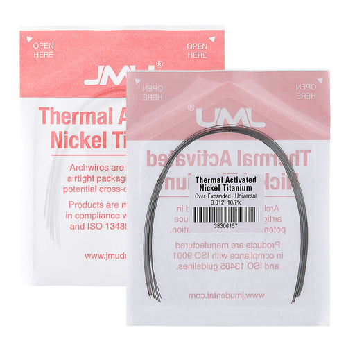 JMU Thermal Activated Nickel Titanium Archwire Over-Expanded Round  Universal 10/Pk - JMU DENTAL INC