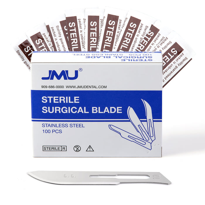 JMU Dental Surgical Blade #10 Stainless Steel 100pcs/Box - JMU DENTAL INC