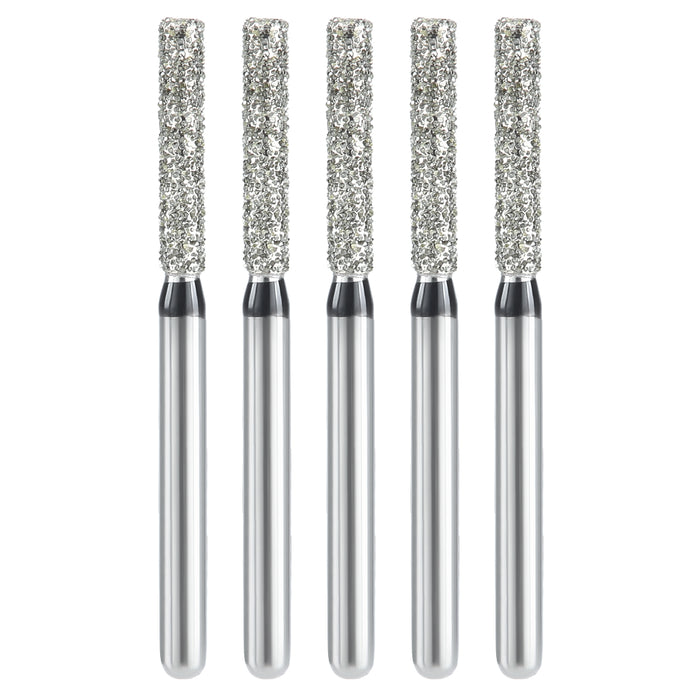 JMU Diamond Burs FG Super Coarse Flat End Cylinder 5/Pk - JMU DENTAL INC