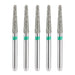 JMU Diamond Burs FG Coarse Grit Round End Taper 5/Pk - JMU DENTAL INC