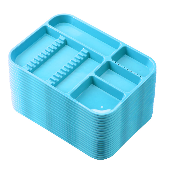 JMU Dental Instrument Tray Autoclavable Plastic Divided Trays Size B - JMU DENTAL INC