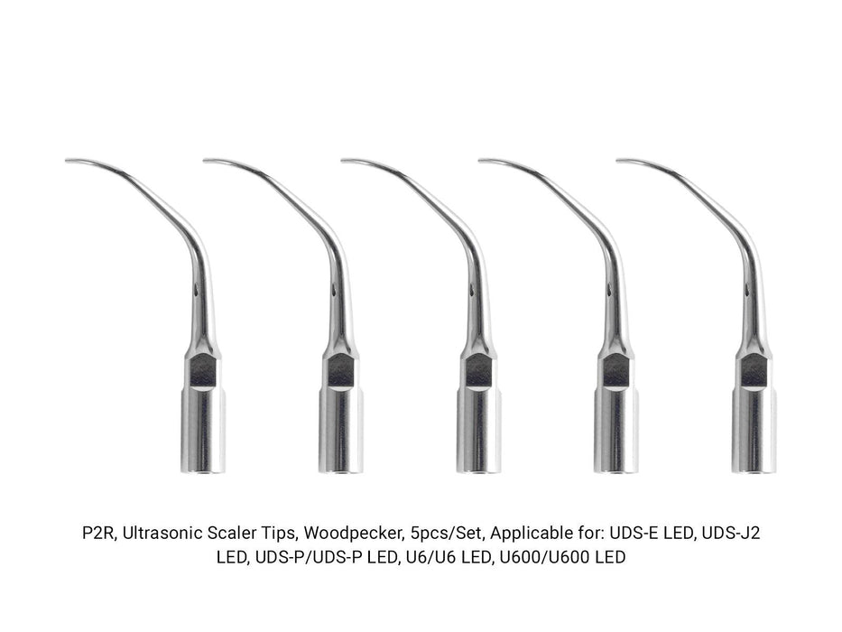 Woodpecker P2R Ultrasonic Scaler Tips 5pcs/Set - jmudental.com