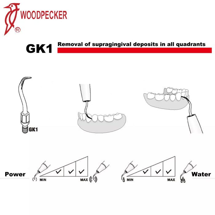 Woodpecker GK1 Scaler Tips 5pcs/Set