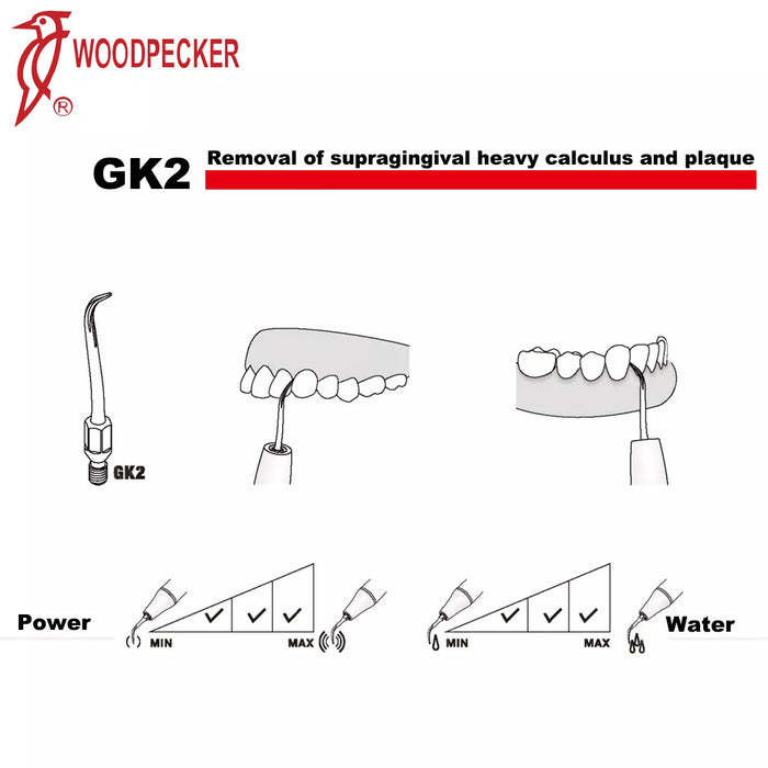 Woodpecker GK2 Scaler Tips 5pcs/Set