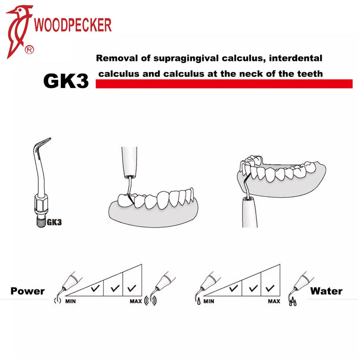 Woodpecker GK3 Scaler Tips 5pcs/Set