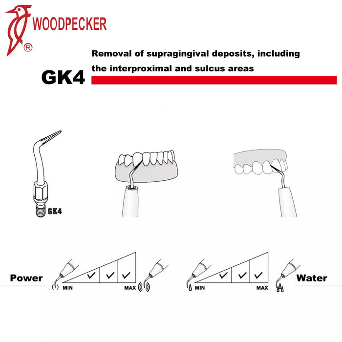 Woodpecker GK4 Scaler Tips 5pcs/Set