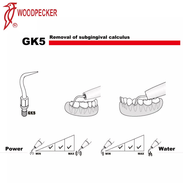 Woodpecker GK5 Scaler Tips 5pcs/Set