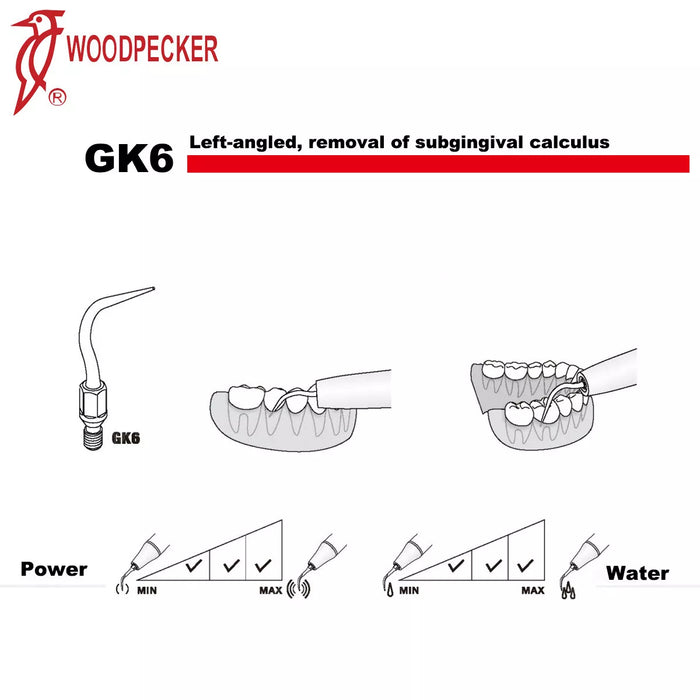 Woodpecker GK6 Scaler Tips 5pcs/Set