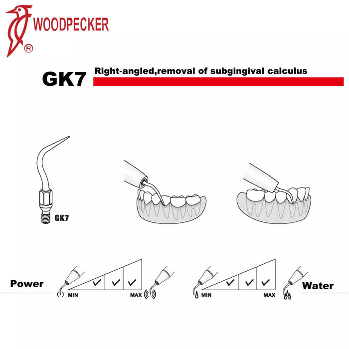 Woodpecker GK7 Scaler Tips 5pcs/Set