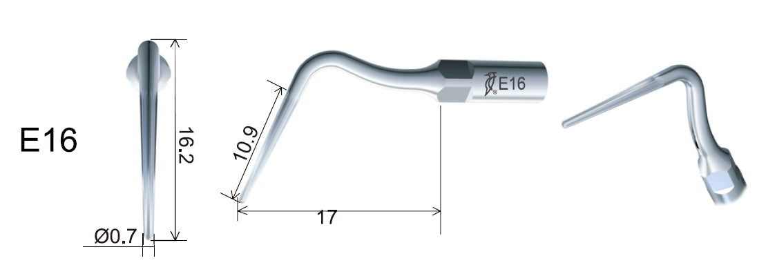 Woodpecker E16 Ultrasonic Scaler Tips 1 PC