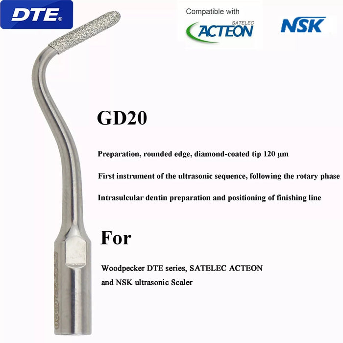 Woodpecker GD20 Ultrasonic Scaler DTE Tips 1 PC