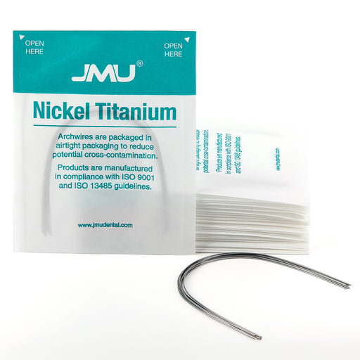 JMU Nickel Titanium Archwire Natural Rectangular 10/Pk - JMU DENTAL INC