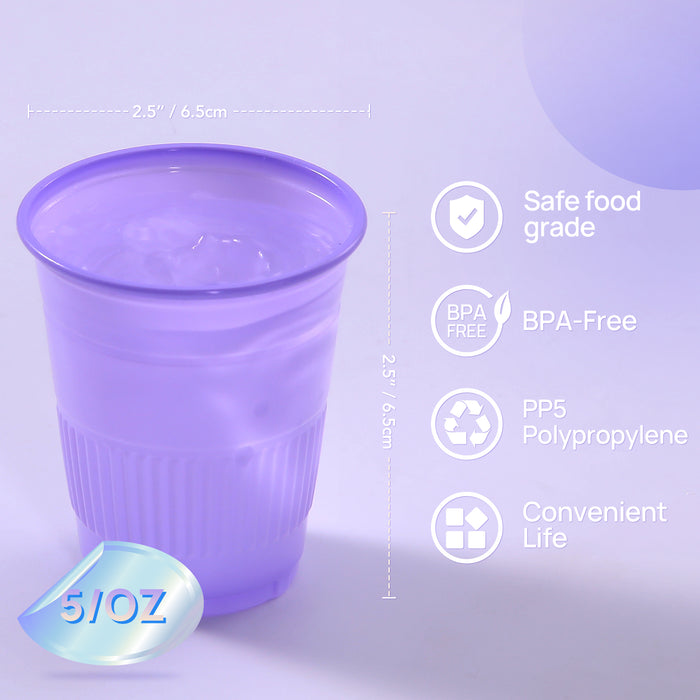 Dental Plastic Disposable 5oz Drinking Cup PURPLE