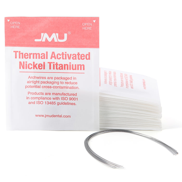 JMU Thermal Activated Nickel Titanium Archwire Expanded Rectangular Universal 10/Pk - JMU DENTAL INC