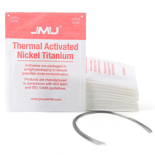 JMU Thermal Activated Nickel Titanium Archwire Over-Expanded Rectangula Universal 10/Pk - JMU DENTAL INC