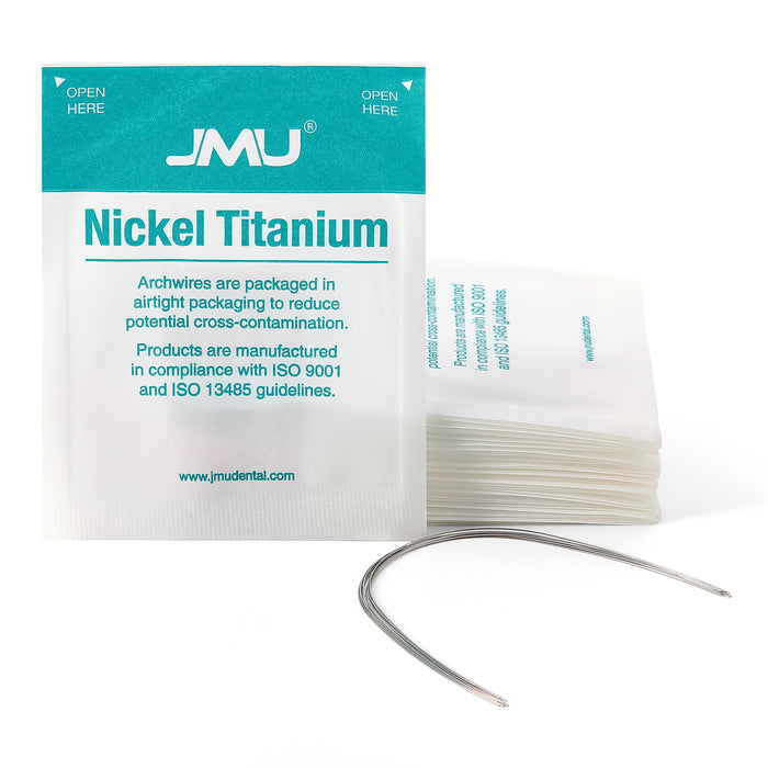 JMU Nickel Titanium Archwire Expanded Round 10/Pk - JMU DENTAL INC