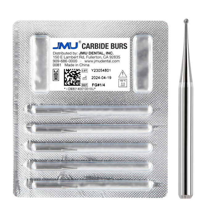 JMU Carbide Burs FG, Round, 5/pk