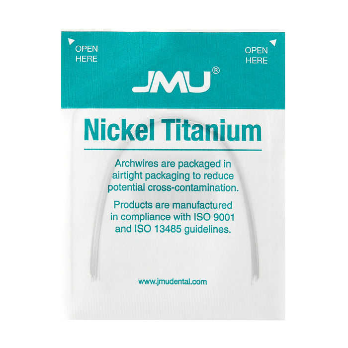 JMU Nickel Titanium Archwire, Ovoid, 10/Pk