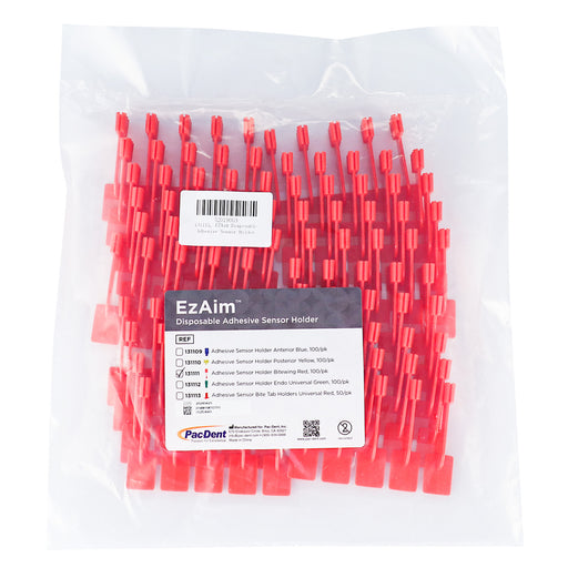 EZAim Disposable Adhesive X-Ray Sensor Holder Bitewing Red 100/pk - JMU DENTAL INC