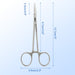 JMU Surgical Hemostatic Forceps 5Inch Straight/Curved Stainless Steel 1pc/pack - JMU DENTAL INC