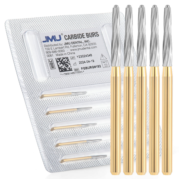 JMU Safe End Carbide Burs 25mm FG SURG #152 5/Pk