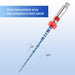 JMU NITI ROTARY FILES, RC-B ONLY FILES, #25(21mm), Sterilized Packing, 6pcs/Pk, (BLUE) - JMU Dental
