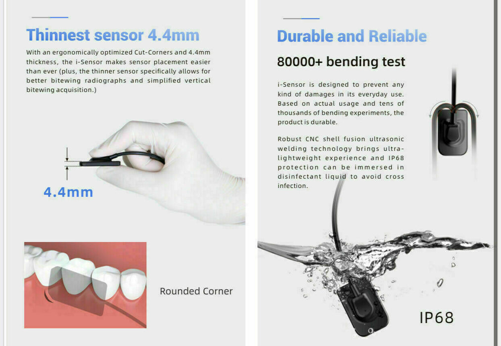 Woodpecker i-Sensor H2 Digital Intraoral X-Ray RVG Sensor Twain w/ Ai Dental Free Software - JMU DENTAL INC