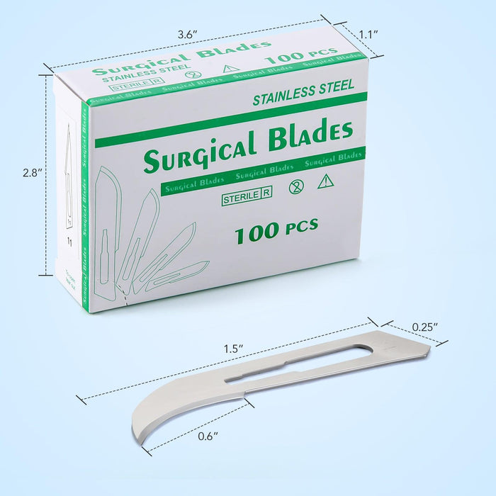 JMU Dental Surgical Blade #12 Stainless Steel 100pcs/box