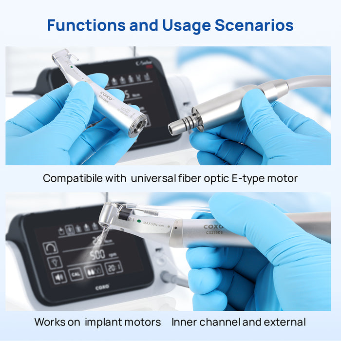 COXO CX235C6 Low Speed Handpiece For Implant With Fiber Optic # C6-22 - JMU DENTAL INC