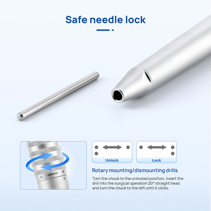 COXO CX235-2S Low-speed Handpiece, 1:1 External, Straight Handpiece, Surgical Operation, 20¡ Straight Head, Max.40,000rpm.  #S-2S