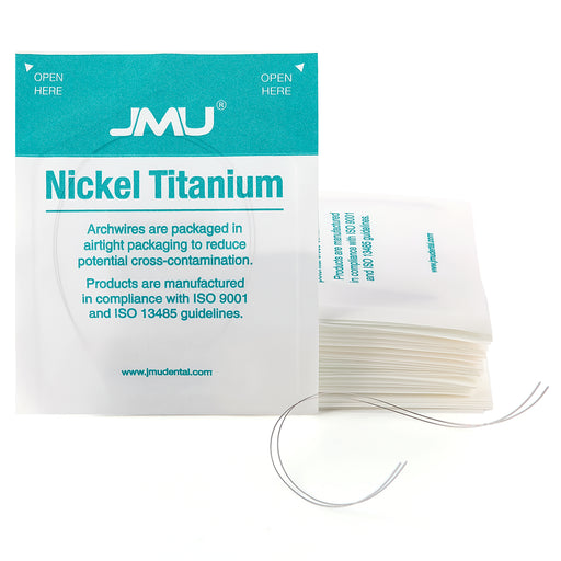 JMU Nickel Titanium Archwire Reverse Curve Round 2/Pk - JMU DENTAL INC