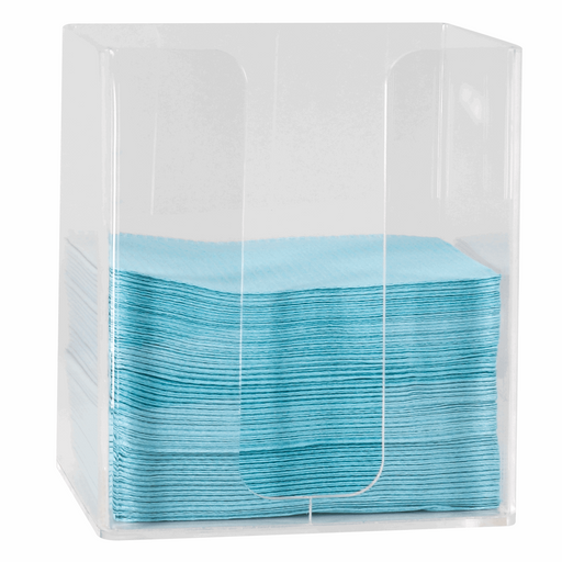 JMU Dental Acrylic Dental Bib Dispenser Organizer Curved Corner - JMU DENTAL INC