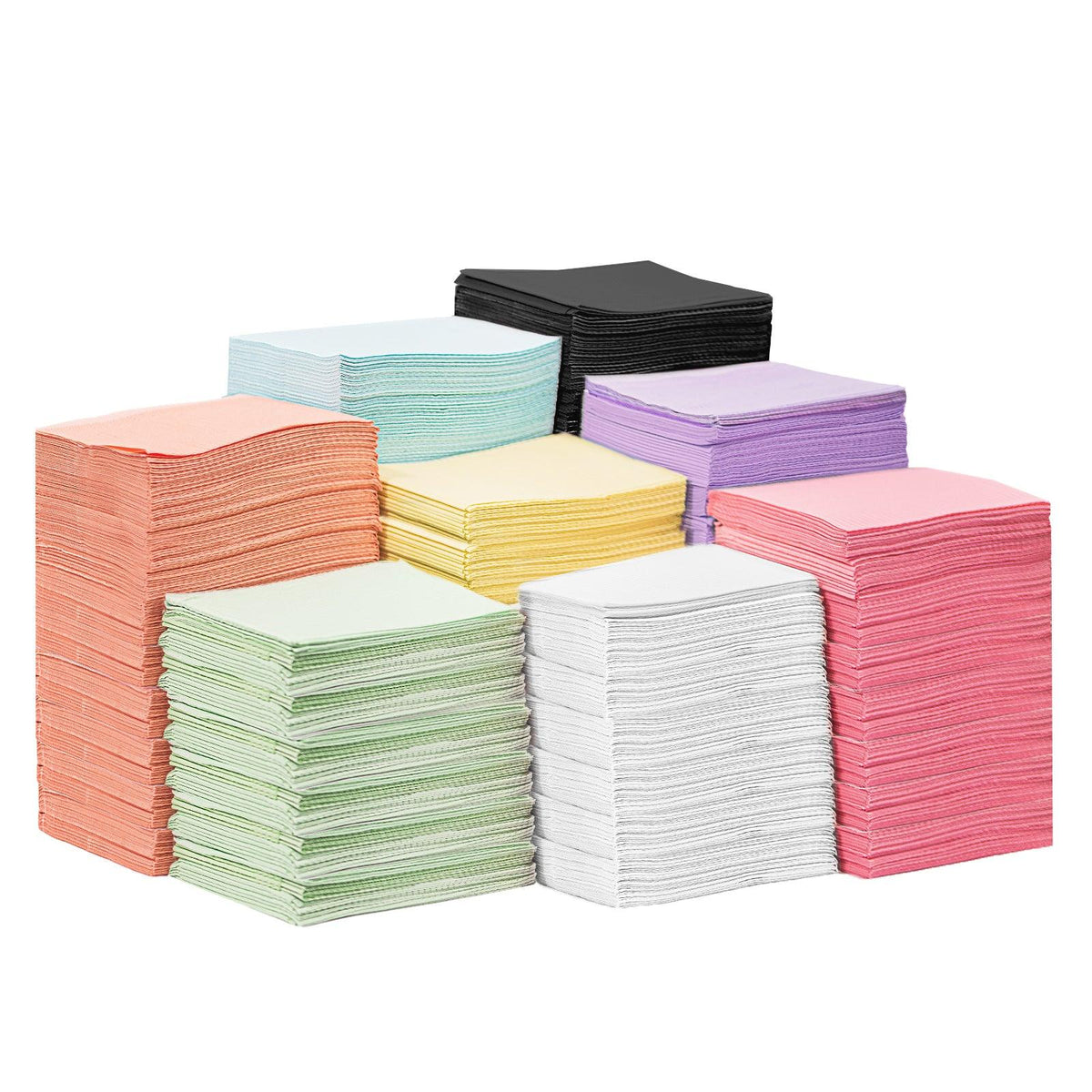 JMU Disposable Dental Paper Bibs 2Ply Tissues +1Ply Film 13"x18" 500 — JMU Dental