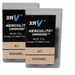 Close shot of dental composite refills. The brand name shows Kerr's Herculite™ XRV Unidose Refills ENAMEL A1, 20 Unidose Tips (0.25 g delivered per Tip)