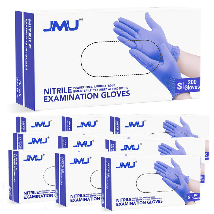 JMU Medical Nitrile Examination Gloves Violet Blue XS/S/M/L 200Pcs/Box - JMU DENTAL INC