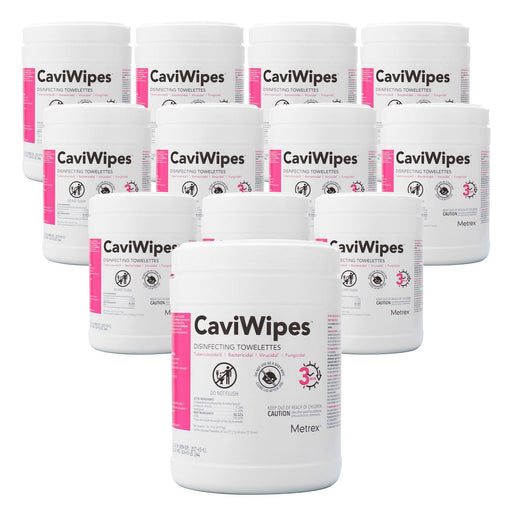 Metrex Disinfecting CaviWipes, 160 wipes/canister, 12 canisters/case, 13-1100 - JMU Dental