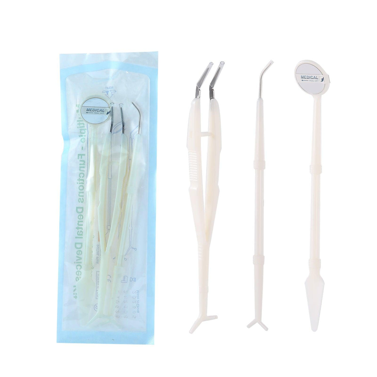 JMU Disposable Dental Examination Instrument Kit Dental Mirror Tweezer —  JMU Dental