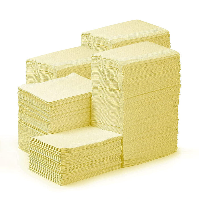 JMU Disposable Dental Paper Bibs 2-Ply Tissues +1-Ply Film 13"x18" 500/Case - JMU DENTAL INC