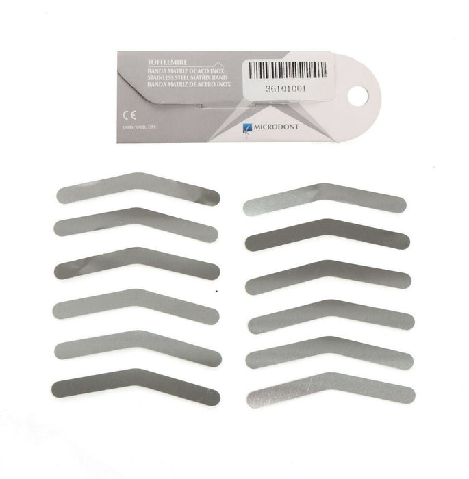 Microdont Dental Tofflemire MATRIX BAND #1 Stainless Steel 5 Packs