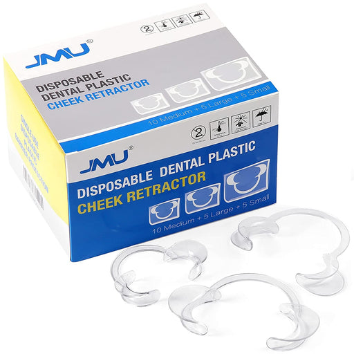JMU Disposable Cheek Retractor Dental Mouth Opener Medium+Large+Small 20/Box