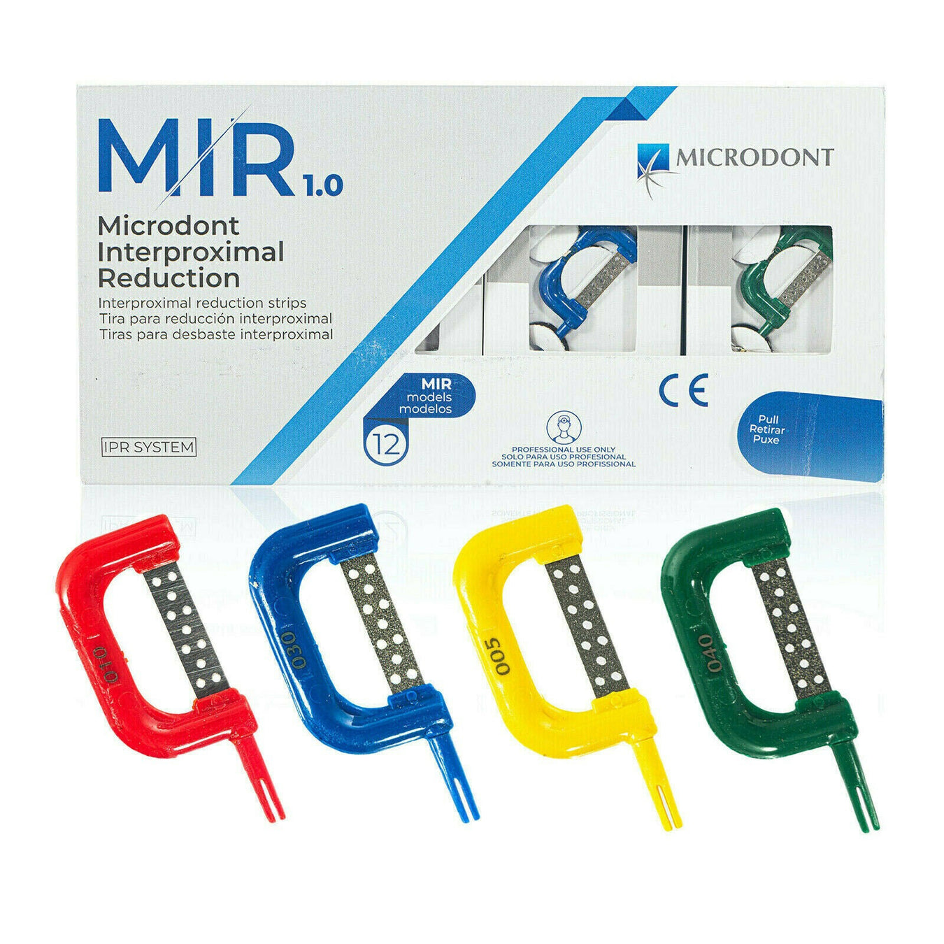 Microdont Dental Ortho Interproximal Reduction IPR Strip Kit 12Pcs - JMU DENTAL INC