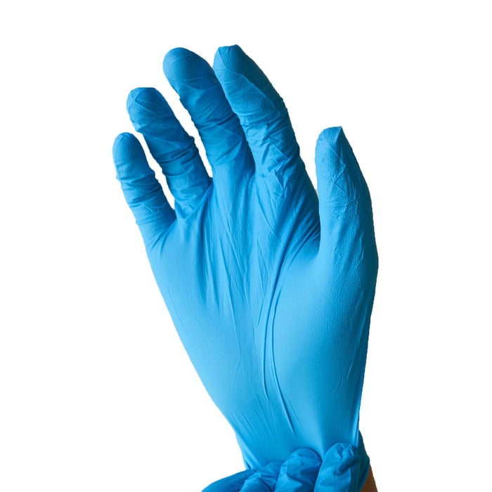 JMU Disposable Medical Nitrile Exam Gloves 4 Mil Blue 100/Box - JMU DENTAL INC