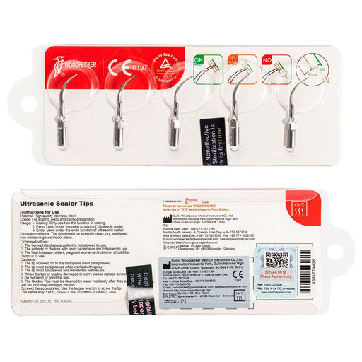 Woodpecker Dental Ultrasonic Scaler Accessories P1 Tips Set - JMU DENTAL INC
