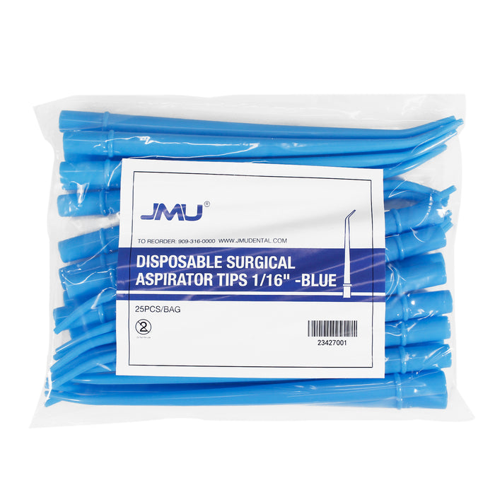 JMU Dental Disposable Surgical Aspirator Tips 25/Bag