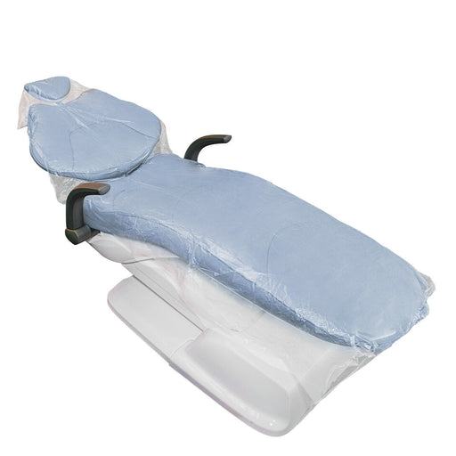JMU Dental Disposable Full Chair Covers Clear Plastic Sleeve Protector 29"x80" 125/Box - JMU DENTAL INC