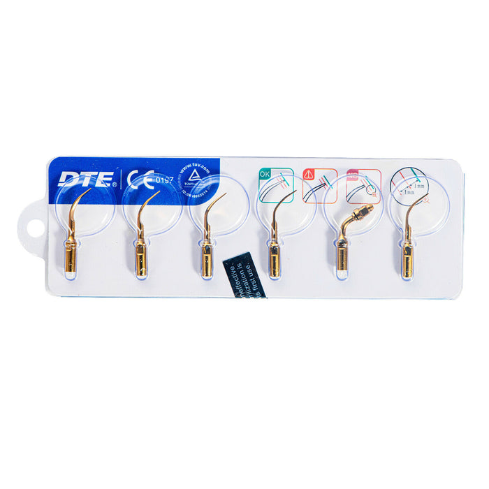 Woodpecker Dental Ultrasonic Scaler Accessories Tips Set for DTE D5 LED 6Pcs/Set - JMU DENTAL INC