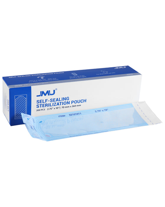 JMU Dental Self-Sealing Sterilization Pouches 200pcs/Box - JMU DENTAL INC